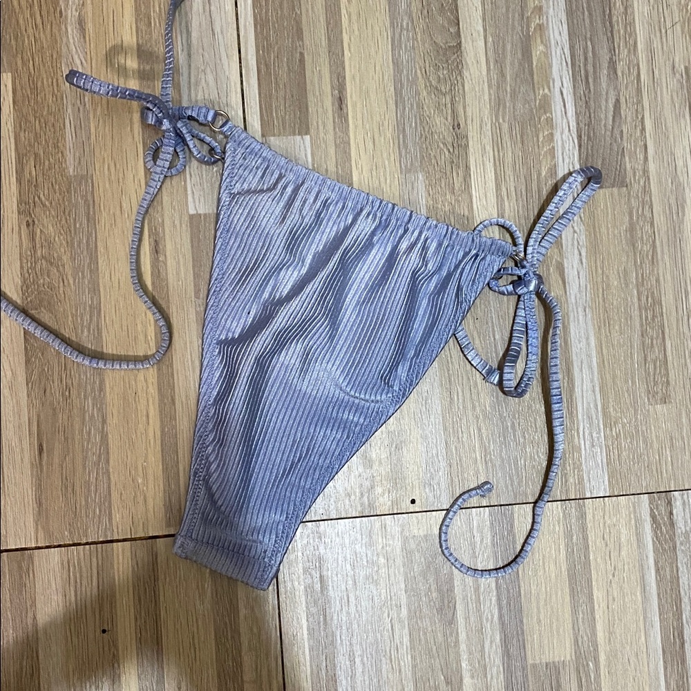 NWOT AERIE Shiny Rib CHEEKIEST bikini bottom size women’s medium - Picture 6 of 8